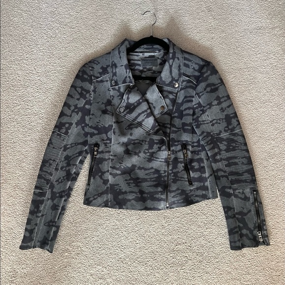 Marrakech Marni Scuba Suede Jacket - Color Black Pearl Dye Size Small - Picture 5 of 6
